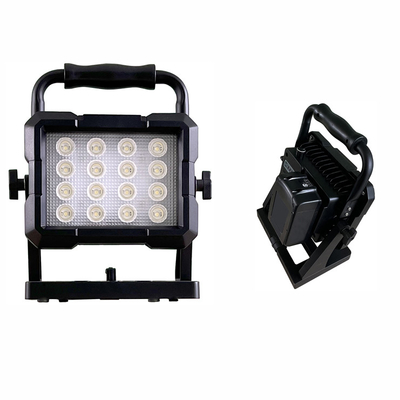삼각기 장착 80W 재충전 가능한 고 뤼멘 LED 워크 라이트 18V 전원 도구 배터리