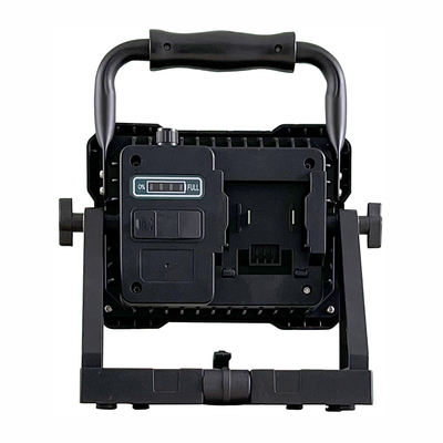 삼각기 장착 80W 재충전 가능한 고 뤼멘 LED 워크 라이트 18V 전원 도구 배터리