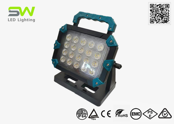 6500 루멘 충전 가능한 현장 검사등 18V 20V Makita 도구 배터리
