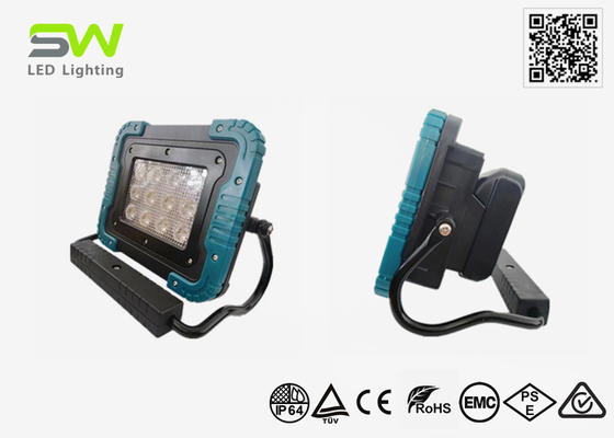 18V 전력 도구 배터리 가동 휴대용 LED 작업 조명 손잡이가있는 자석