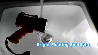 당신을 위한 걸이용 후크가 있는 소형 1000루멘 충전식 플로팅 해양 스포트라이트를 소개합니다.