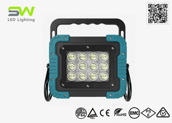 18V 전력 도구 배터리 가동 휴대용 LED 작업 조명 손잡이가있는 자석